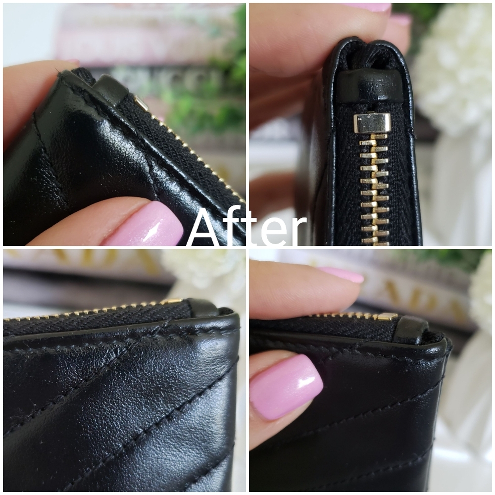 **SOLD** Authentic Pre-owned Yves Saint Laurent Cassandre Card Key Pouch - Picture 11 of 14